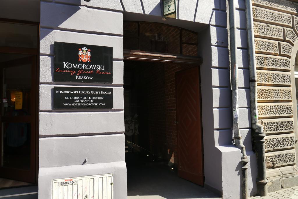 Komorowski Luxury Guest Rooms Kraków Zewnętrze zdjęcie